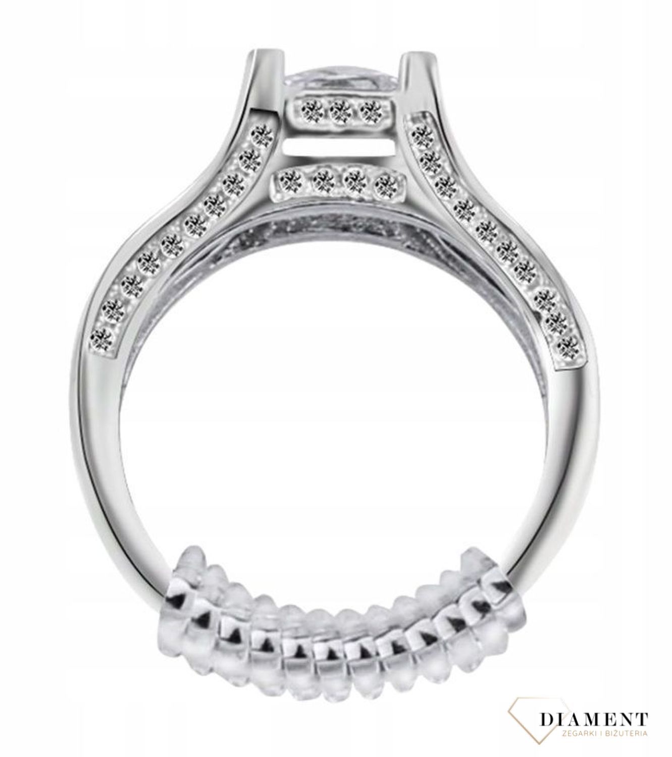 Regulator rozmiaru pierścionka niewidoczna spiralka. Nowoczesne rozwiązanie dla za dużych pierścionków. Spiralka niewidoczna do regulacji pierścionka. Silikonowa regulacja pierścionka.  (4).jpg